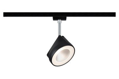 Paulmann, Paulmann Arena Hochvolt-Schienensystem-Leuchte URail LED fest eingebaut 14 W LED Schwarz (matt), Chrom