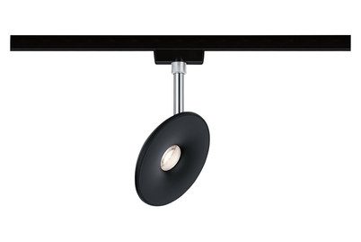 Paulmann, Paulmann URail Spot Sphere LED-Schienenstrahler URail 7.4 W LED Schwarz (matt), Chrom