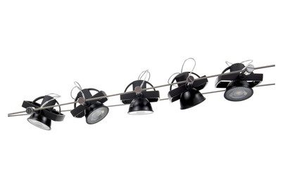 Paulmann, Paulmann Wire Systems 94434 Seil-Komplettsystem GU5.3 Schwarz (matt), Chrom