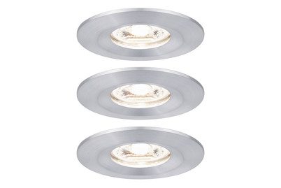 Paulmann, Paulmann 94305 EBL Nova mini Coin LED-Einbauleuchte 3er Set LED 4 W Aluminium