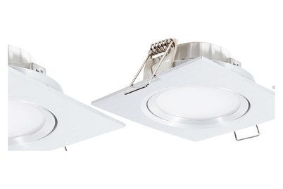 Paulmann, Paulmann 93456 Nova Einbauleuchte 3er Set LED LED 18 W Aluminium (gedreht)