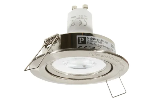 Paulmann, Paulmann 93464 Nova Einbauleuchte LED GU10 6.5 W Eisen (gebürstet)