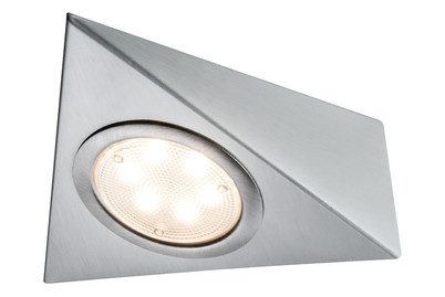 Paulmann, Paulmann LED-Aufbauleuchte 3er Set LED LED fest eingebaut 8.4 W Warmweiß Eisen (gebürstet)