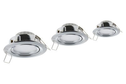 Paulmann, Paulmann 93488 Nova Einbauleuchte 3er Set LED LED 18 W Chrom (glänzend)
