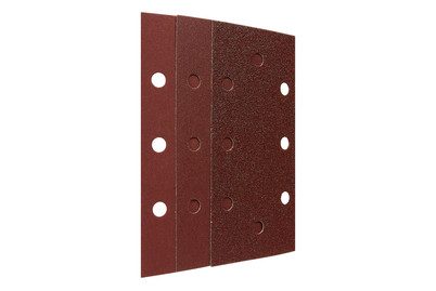 Wolfcraft, Wolfcraft 1998000 Schwingschleifpapier-Set mit Klett, gelocht Körnung 60, 120, 240 (L x B) 180 mm x 93 mm 10 St.