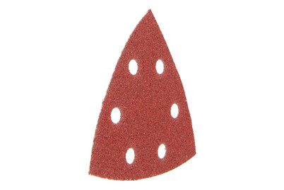 Wolfcraft, Wolfcraft 1851100 Deltaschleifpapier mit Klett, gelocht Körnung 60 Eckmaß 95 mm 25 St.
