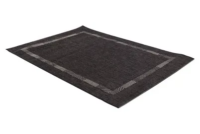 Andiamo, Andiamo Teppich "Montana" rechteckig 5 mm Höhe Flachgewebe, meliert, mit Bordüre, In- und Outdoor geeignet