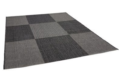 Andiamo, Andiamo Teppich "ARIZONA1" rechteckig 5 mm Höhe Flachgewebe, kariertes Muster, In- und Outdoor geeignet, wetterfest