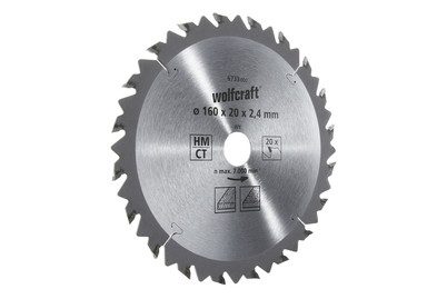 Wolfcraft 6733000 Hartmetall Kreissägeblatt 160 x 20 mm Zähneanzahl: 20 1 St.