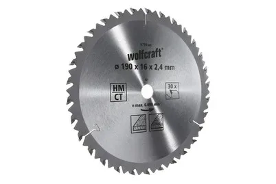 Wolfcraft, Wolfcraft nan 6735000 Hartmetall Kreissägeblatt 190 x 16 mm Zähneanzahl: 30 1 St.