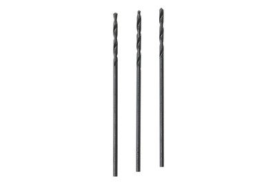 Wolfcraft 7491010 HSS Metall-Spiralbohrer 1 mm Gesamtlänge 34 mm rollgewalzt DIN 338 Zylinderschaft 3 St.