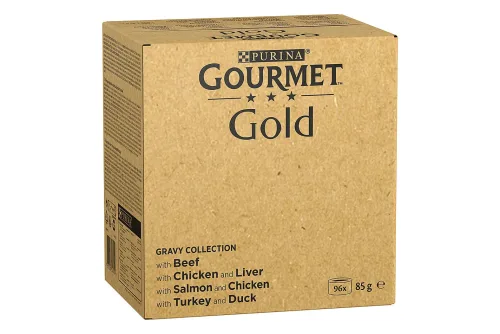 Gourmet, GOURMET Gold Zarte Häppchen Katzennassfutter Sorten-Mix 96x85g