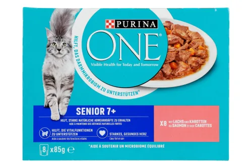 Purina One, Purina ONE Senior 7+ Lachs 8x85g