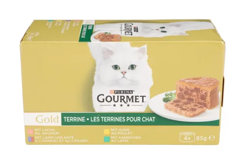 Gourmet, GOURMET Gold Terrine verschiedene Geschmacksrichtungen 4x85 g