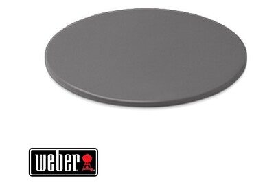 WEBER, Weber Pizzastein rund 36 cm – Grillplatte/Grillrost – anthrazit
