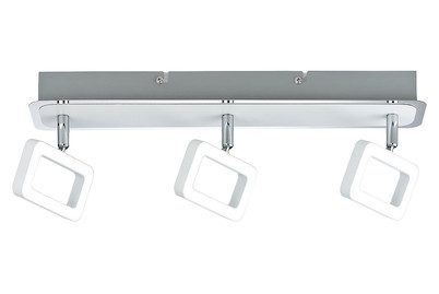 Paulmann LED-Strahler Frame Weiss-Chrom | 3× 4.5 W