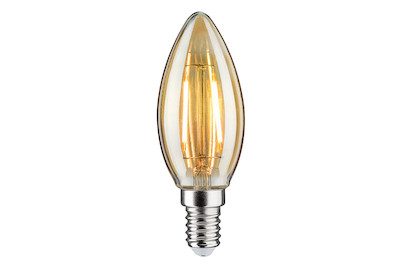 Paulmann, Paulmann 28524 LED E14 Kerzenform 2 W = 16.2 W Gold (Ø x H) 35 mm x 97 mm 1 St.