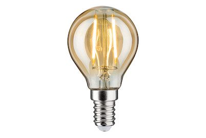 Paulmann, Paulmann 28525 LED E14 Tropfenform 2 W = 16.2 W Gold (Ø x H) 45 mm x 78 mm Filament 1 St.
