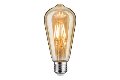 Paulmann, Paulmann 28523 LED E27 Spezialform 6 W = 42 W Gold (Ø x H) 64 mm x 145 mm 1 St.