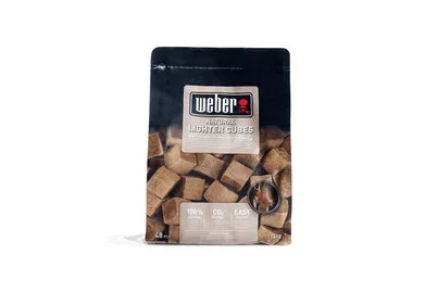 WEBER, Weber Anzündwürfel braun – Weber Holzkohle/Briketts/Grill Anzünder