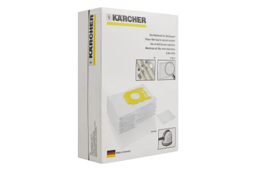 Kärcher, Kärcher Vliesfilterbeutel 5Stk. – Staubsaugerbeutel/Staubbeutel – weiss