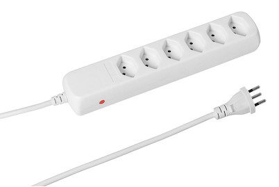 STEFFEN, STEFFEN Steckdosenleiste 207605216 C POWER EASY 1.5m, 6xT13, weiss
