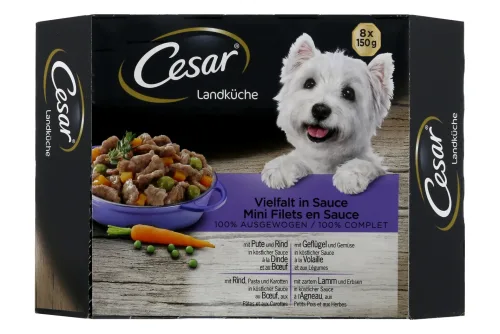 Cesar Hunde Nassfutter Landragout diverse Sorten 8x150g