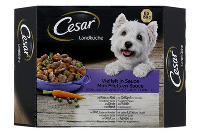Cesar Hunde Nassfutter Landragout diverse Sorten 8x150g