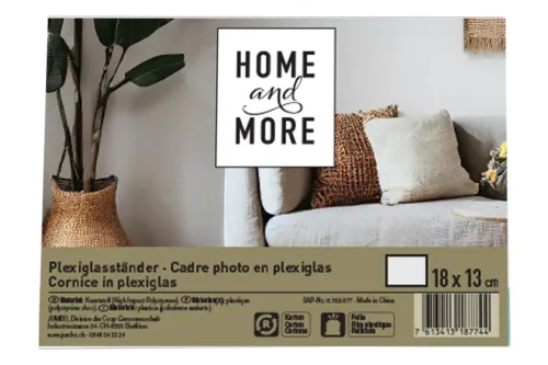 Home and More, Plexiständer 18x13