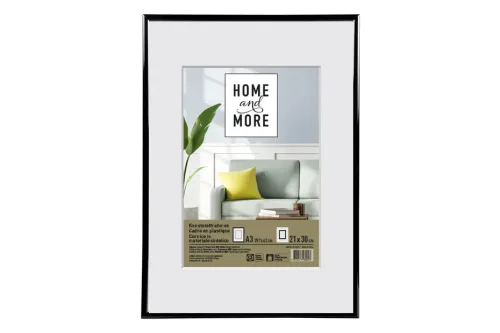Home and More, Kunststoffrahmen L1 29.7x42 A3 schwarz
