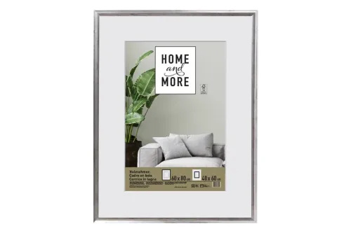 Home and More, Holzrahmen L3 60x80 silber