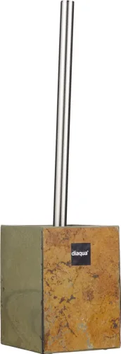 Diaqua, Diaqua - WC-Bürstengarnitur Ardezio Schiefer, One Size, Chrom