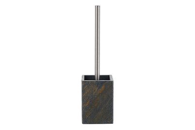 Diaqua, Diaqua - WC-Bürstengarnitur Ardezio Schiefer, One Size, Chrom