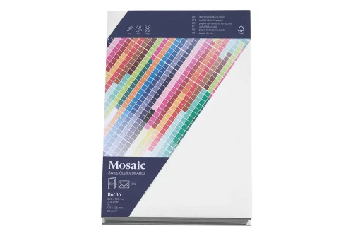 Artoz, Artoz Mosaic Karten/Kuverts B6/B6 weiss je 10 Stück