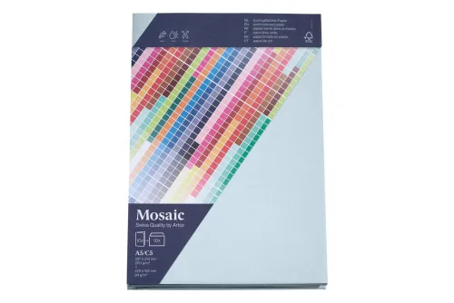 Artoz, Artoz Mosaic Karten/Kuverts A5/C5 hellblau je 10 Stück