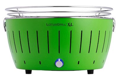 Lotusgrill, LotusGrill XL grün G435 Holzkohlegrill – Holzkohlegrill/Kohlegrill – limettengrün