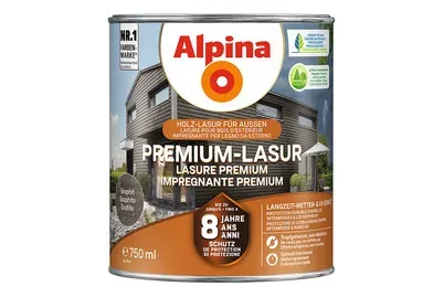 Alpina Premium-Lasur Graphit | 0.75 l
