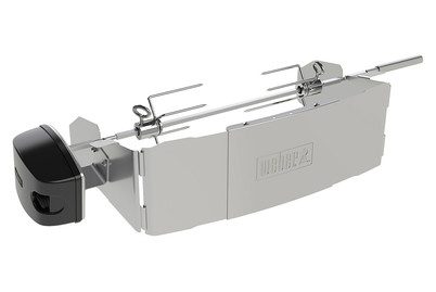 WEBER, Weber Drehspiess Pulse – Weber Grill Ablage/Grill Rollwagen/Grill Erweiterung – edelstahl