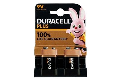DURACELL, Duracell Batterien 6LR61 9 V 2 Stück
