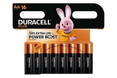 DURACELL, Duracell Plus Power Boost MN1500 Mignon (AA)-Batterie 1.5 V 16 St.
