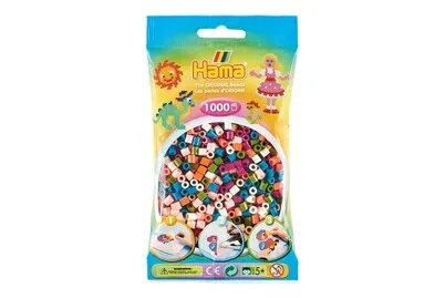 Hama Bügelperlen pastell | 1000 Stück