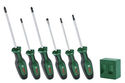 Bosch Home and Garden, Bosch Home and Garden 1600A02W7L Universal Schraubendreher-Set Pozidriv