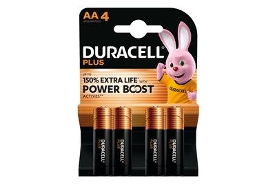 DURACELL, Duracell Batterien plus Aa/Lr6 4 Stück