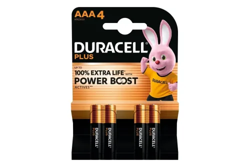 DURACELL, Duracell Plus Power Boost Micro (AAA)-Batterie Alkali-Mangan 1.5 V 4 St.
