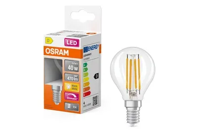 OSRAM HOMELIGHTING, OSRAM HOMELIGHTING 4099854444814 LED EEK D (A - G) E14 3.4 W Warmweiß (Ø x H) 45.00 mm x 45.00 mm 1 St.