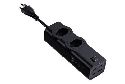 Schöneberger Steckdosenleiste | 2 x Typ 13 | Fast Charging | 67 w | schwarz