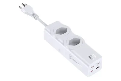 Schönenberger Steckdosenleiste | 2 x Typ 13 | Fast Charging | 67 w | weiss