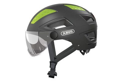 Abus, ABUS Hyban 2.0 ACE Velohelm mit Visier - Titan