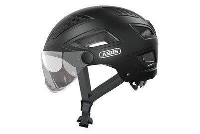 Abus, ABUS Hyban 2.0 ACE Velohelm mit Visier - Velvet Black