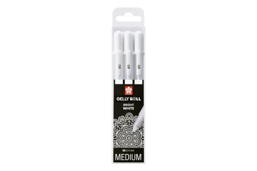 Sakura, SAKURA Gelly Roll 0.4mm POXPGBWH3 White 3 St&uuml;ck